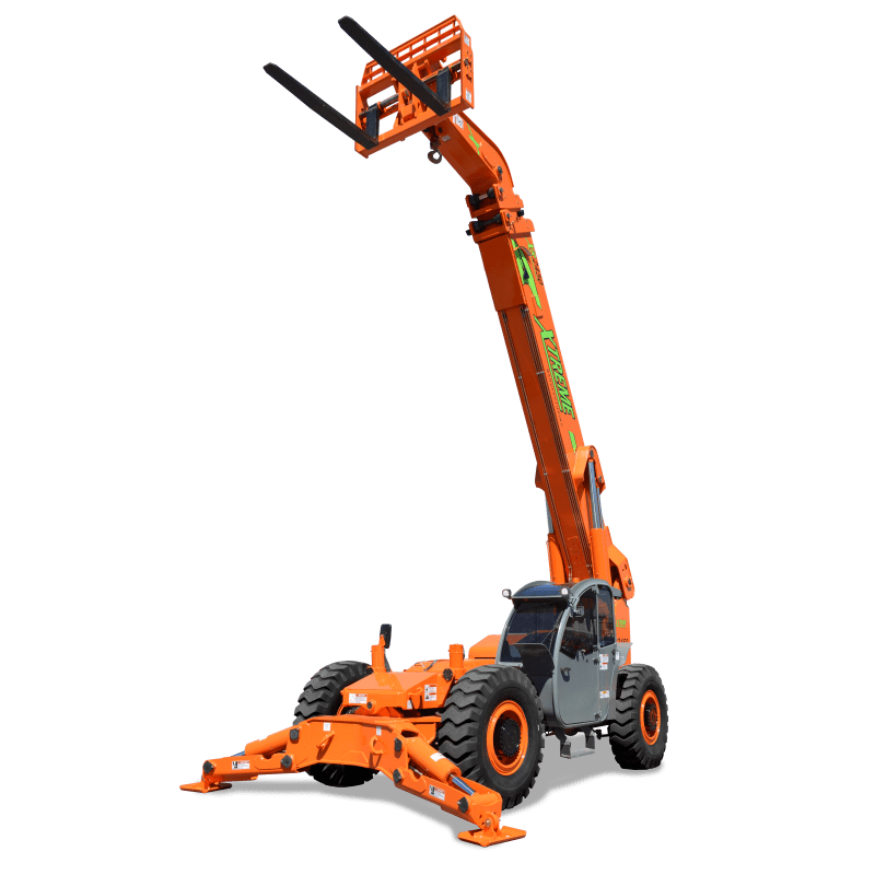 Xtreme XR2450-D Telehandler Forklift lifting materials at a construction site